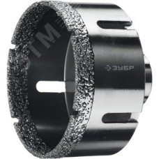 Коронка алмазная высокоскоростная для УШМ (М14) d 80мм по керамограниту и железобетону, Вакуумное Спекание, Профессионал