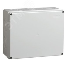 Коробка КМ41271 распаячная для открытой проводки 240х195х90мм IP44 RAL7035 кабельные вводы