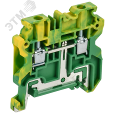 ARMAFIX Колодка клеммная CY4 PE винтовая 4мм2 проходная заземляющая Ex IEK