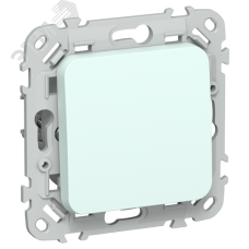 FLITE Выключатель 1-клавишный кнопочный 10А ВС11-2-0-ФлХЛ холодный лед IEK