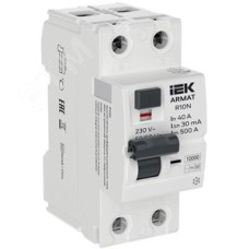 Выключатель дифференциального тока R10N 2P 40А 30мА тип B