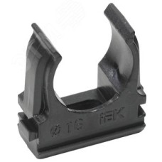 Держатель с защёлкой CF16 черный (комплект 10шт.)