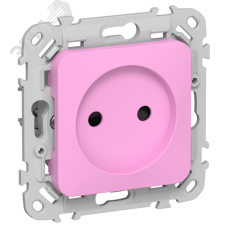 FLITE Розетка без заземления с защитными шторками 10А РСш01-0-ФлПр пурпурный IEK