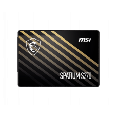 MSI SSD SPATIUM S270, 960GB, 2.5" 7mm, SATA3, 3D TLC, R/W 500/450, IOPs 55 000/80 000, TBW 500, DWPD 0.28 (5 лет)