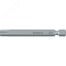 Бита 867/4 Z TORX вязкая твердость хвостовик 1/4 E 6.3 TX 7X70 мм
