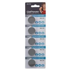 Батарейка CR2016/ Батарейка GoPower CR2016 BL5 Lithium 3V (5/100/2000) блистер (5 шт.)