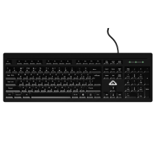 Клавиатура/ Клавиатура БЕШТАУ КЛ104РУ (SG) (104 клавиши, USB, 1,8 м, цвет русской/латинской раскладки Белый/Белый, лазерная гравировка, черная / МИНПРОМТОРГ (МПТ))