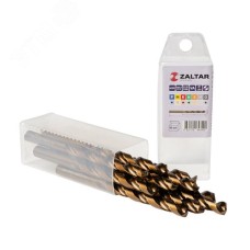 Сверло по металлу, индустриальное, DIN 338, HSS-E Co5, Тип VA, 5xD, 9,00 мм, (1 комплект-10 шт)