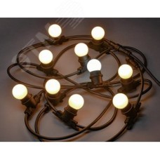 Гирлянда Белт-Лайт 5 м 10 теплый белый цвет ламп IP65 черный шнур 3 м 230 В транзит LIGHTING