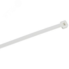 Хомут P6.6 самозатухающий белый 4.8х200мм 100шт/упак IEK