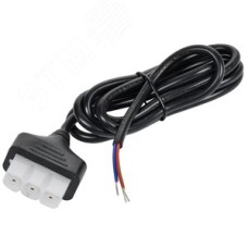 Кабель питания 1,5м черный для светильника LED линейного 1010