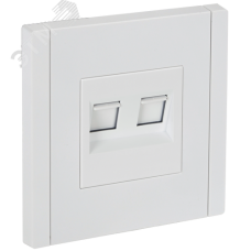 FORTE&PIANO Розетка компьютерная двойная RJ45 кат.6 FP234 белый IEK