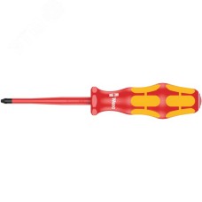 Отвертка диэлектрическая крестовая 162 iS PH VDE с зауженным рабочим концом PH 1X80 мм