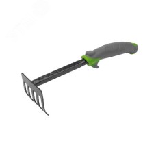 Грабельки садовые с прорезиненной ручкой, 31х8,5см ЧЕТЫРЕ СЕЗОНА