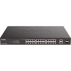 Коммутатор/ EasySmart L2 Switch 24х1000Base-T PoE, 2xCombo 1000Base-T/SFP, PoE Budget 525W, 4 PoE ports 802.3bt (90W)