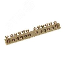 Шина PEN земля-ноль 6х9мм 12/1 (12групп/крепеж по центру)