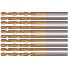 Сверла HSS по металлу, титановое покрытие 3.0 мм (10 шт)
