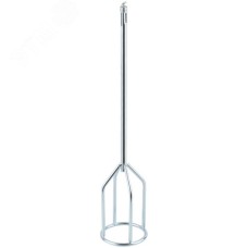 Миксер для строительных смесей повышенной вязкости оцинкованный, хвостовик SDS-PLUS 80х400 мм