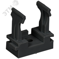 ELASTA Держатель с защелкой для гофрированных труб под монтажный пистолет CFM16 черный IEK