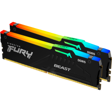 Память оперативная/ Kingston 64GB 5200MHz DDR5 CL40 DIMM (Kit of 2) FURY Beast RGB