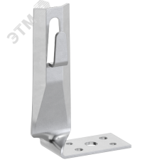 Держатель проводника круглого 6-8 мм угловой скрытый h 70 мм оцинкованная сталь