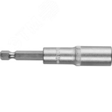 Бита с торцовой головкой, удлиненная, Cr-V, хвостовик E 1/4'', 10мм