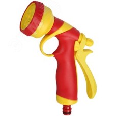 Поливочный пистолет T-8C 8 режимов, курок сзади, пластиковый с TPR