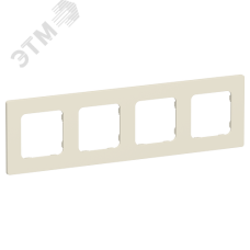 FLITE CLASSIC Рамка 4-местная РУ-4-К-ФлСл сливочный IEK