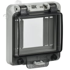 Крышка защитная для выреза в шкафу пластик 4 модул