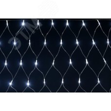 Гирлянда Сеть 1,5х1,5 м 160 светодиодов белый свет IP20 прозрачный шнур 3 м 230 В контроллер 8 сцен LIGHTING