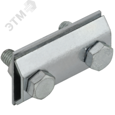 Зажим соединительный сквозной пруток-пруток 8 мм оцинкованная сталь