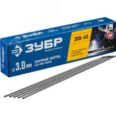 Электроды ЗОК-46 рутил-целлюлозный, d 3.0x350 мм, 5 кг в коробке, Профессионал.