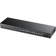 Коммутатор/ Zyxel GS1900-24 Smart L2 switch, rack 19", 24xGE, 2xSFP, silent