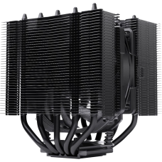 Кулер для процессора/ CPU Cooler Noctua NH-D12L chromax.black (148W, 4-pin PWM, 145mm, Al/Cu, 5x6mm, 1x120mm, 60.1CFM, 22.6dBA, 2000RPM, S: 1851/1700/1200/115X, AM5/AM4, Black)