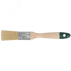 Кисть флейцевая ''Хард'', натуральная светлая щетина, деревянная ручка 1'' (25 мм)