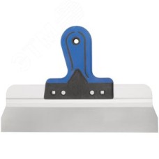 Шпатель фасадный Профи, нержавеющая сталь, прорезиненная ручка 300 мм