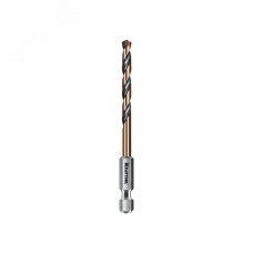 Сверло по металлу для винтовёртов и шуруповертов IMPACT READY, НЕХ-1/4"", d 4.5 х 87 мм