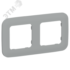 FLITE ARTISTIC Рамка 2-местная РУ-2-А-ФлС серый IEK