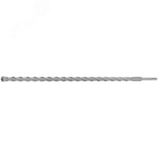 Бур по бетону SDS PLUS, Профи, W-образная вставка, двойная спираль, 22 х 600 мм