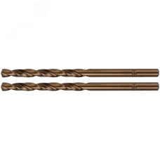 Сверла по металлу HSS с добавкой кобальта 5% Профи в блистере 4.0 мм (2 шт)