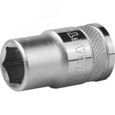 Головка торцевая ''INDUSTRIE QUALITAT'', Cr-V, FLANK, хромосатинированная, 1/2'', 13 мм