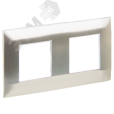 SKANDY Рамка 2-местная SK-F32N металл никель IEK
