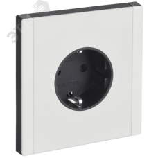 FORTE&PIANO Розетка 1-местная с заземлением без защитных шторок винтовое крепление 16А FP216M металл белый IEK
