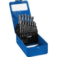 Набор сверл по металлу сталь Р6М5 класс В, ПРОФ-В 25шт(1-13мм)