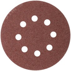 Круги абразивные шлифовальные перфорированные на ворсовой основе под ''липучку'' (Р36, 125 мм, 5шт), Profi