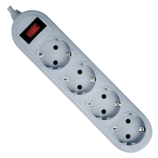 Сетевой фильтр Defender ES Lite 1.8 1,8 м, 4 розетки/ Surge Protector Defender ES Lite 1.8 1,8m, 4 розетки