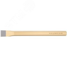 Зубило каменщика DIN 7254, ширина резца 26 мм, (20X12)X200 мм, плоско-овальный профиль, лакировка