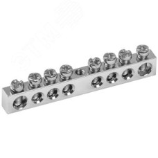 Шина PEN ''земля-ноль'' 6х9мм 8/1 Ni (8групп/крепеж по центру)