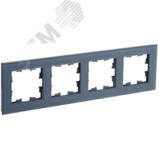 BRITE Рамка 4 поста РУ-4-2-Бр стекло маренго матовый IEK