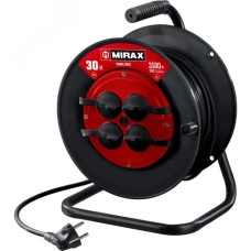 Удлинитель силовой на катушке ПВС, 3 х 2.5 мм2, 30 м, 3500 Вт, IP44